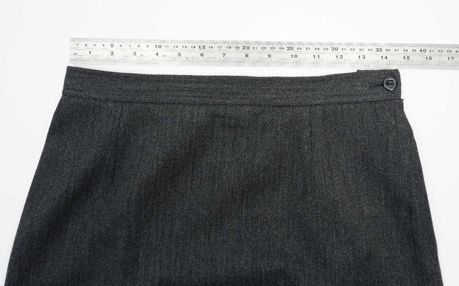 vintage 1990s SKIRT hungaro solo donna paris grey wool size M