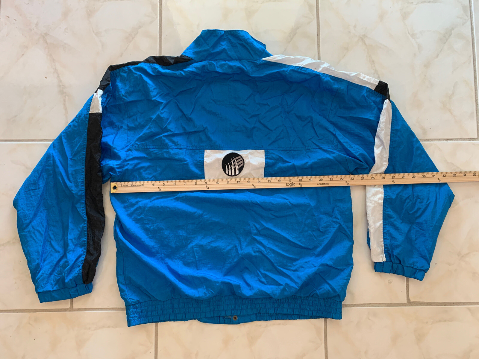 VINTAGE 80’S WOMENS COURT TECH TRACK SWEAT SUIT JACKET & PANTS BLUE Size Medium