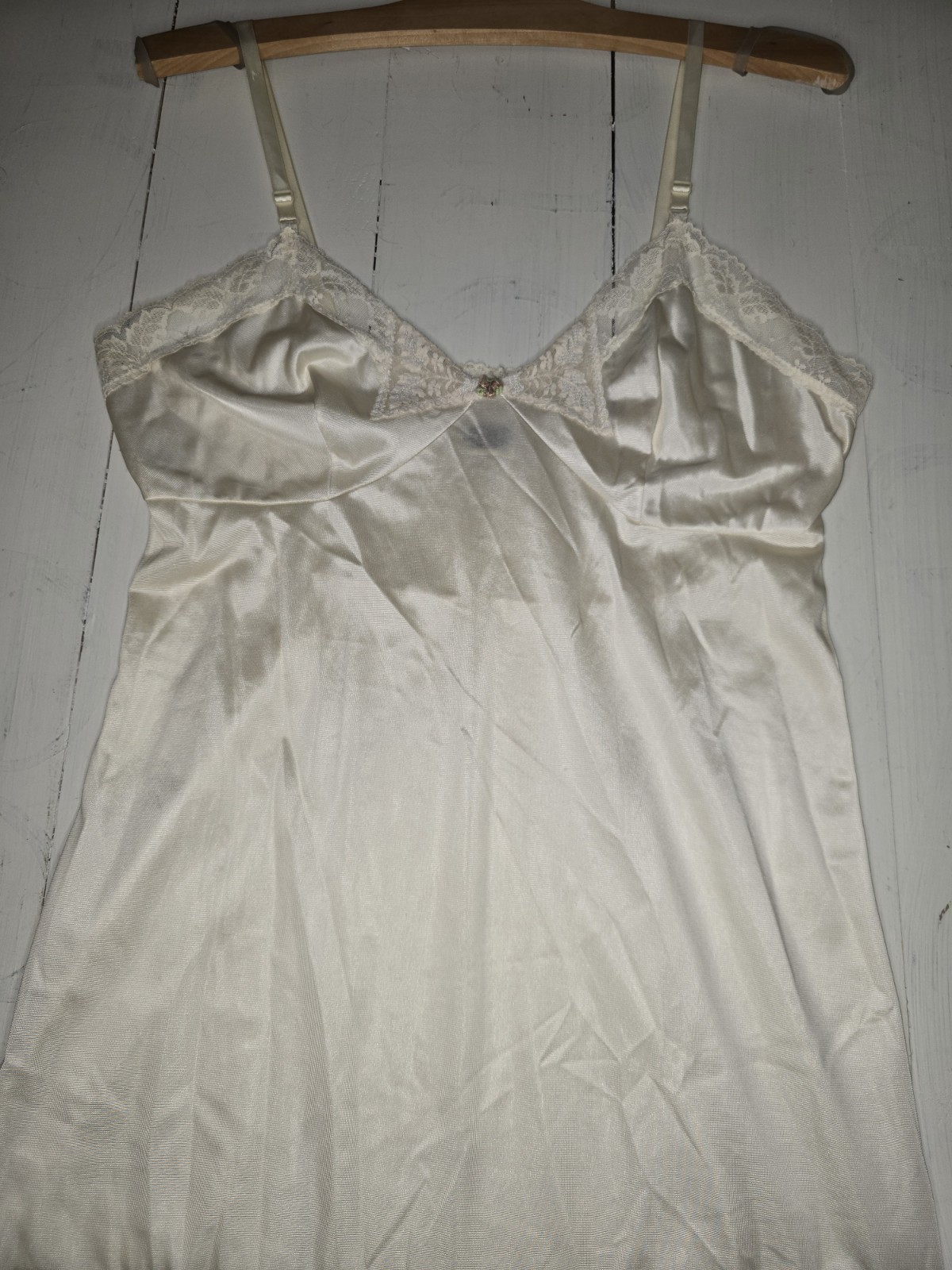 Vintage Body Chic Nylon Full Slip Lingerie Slip Dress
