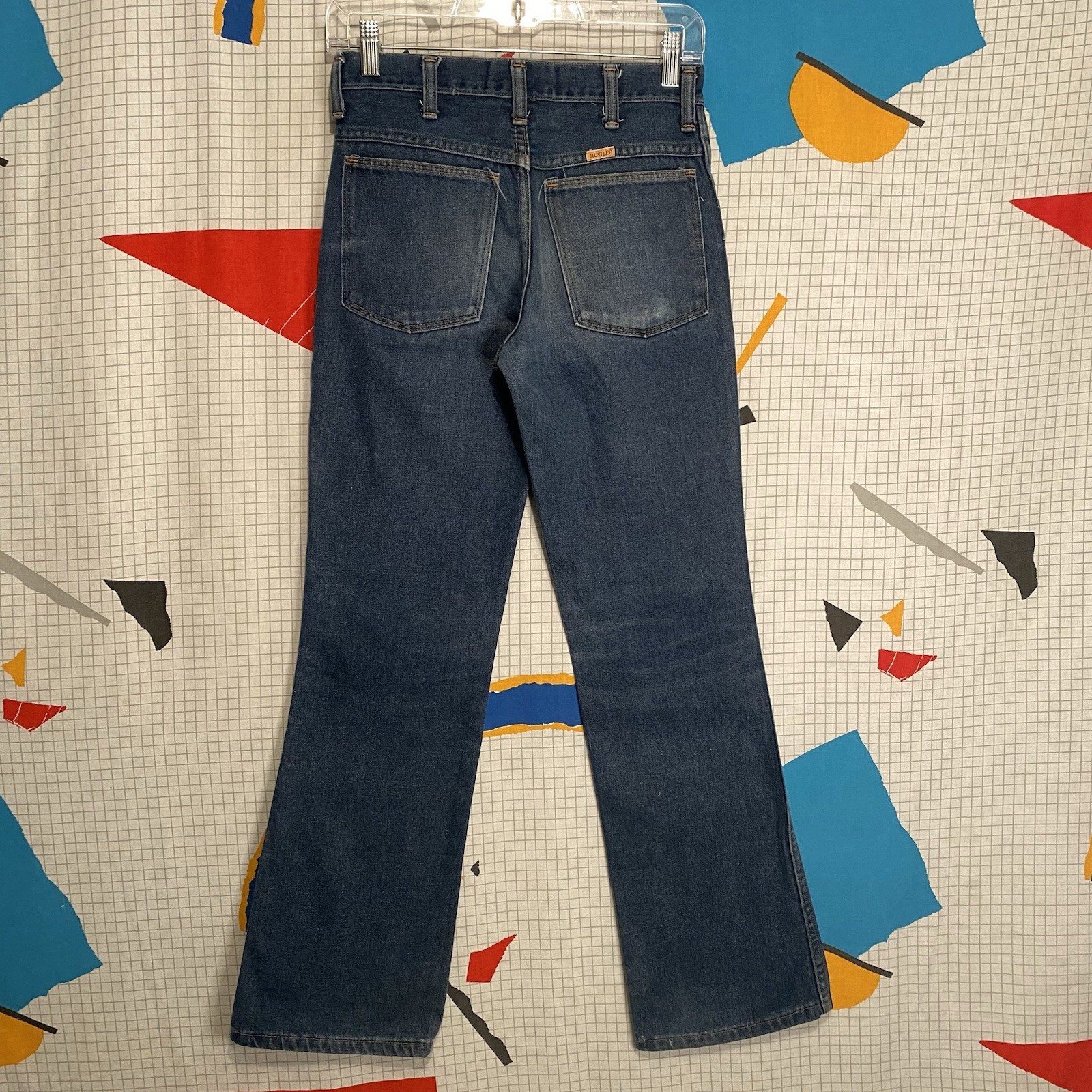 Vintage 70s Wrangler Rustler Jeans 26×30 Bootcut Flare Grunge Hippie Scovill