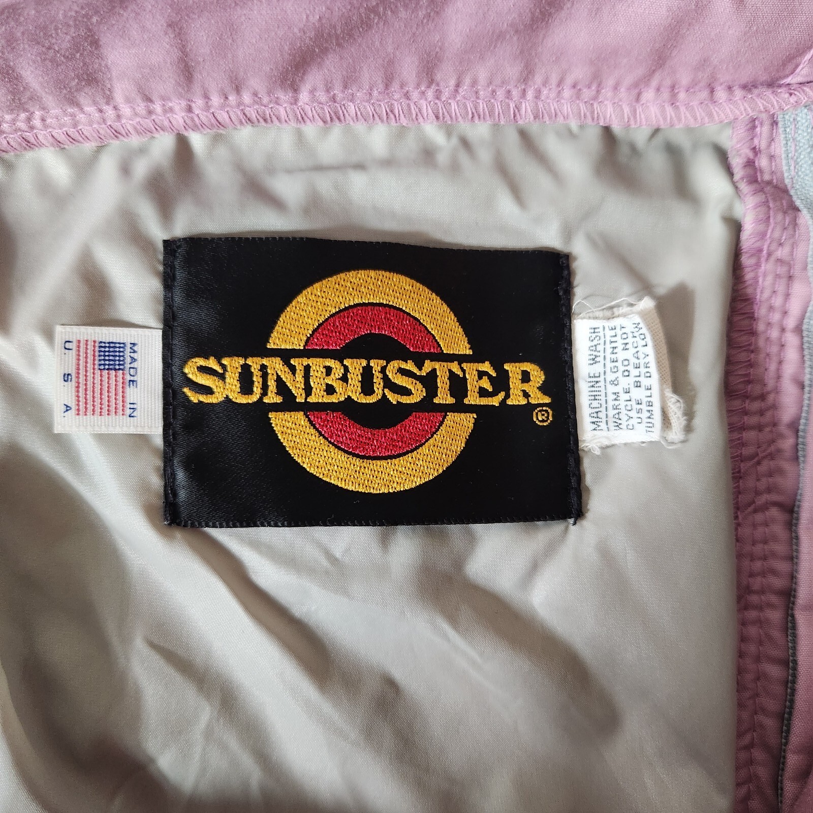 Sunbuster Vintage 80s Colorblock Windbreaker Anorak and Cropped Pants Set-Size L
