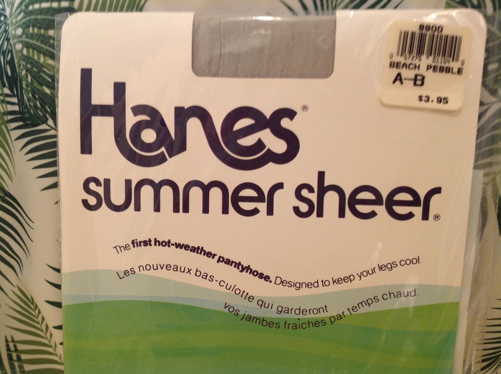 Vintage Pantyhose Hanes Summer Sheer Color Beach peable Size A.-B B003C