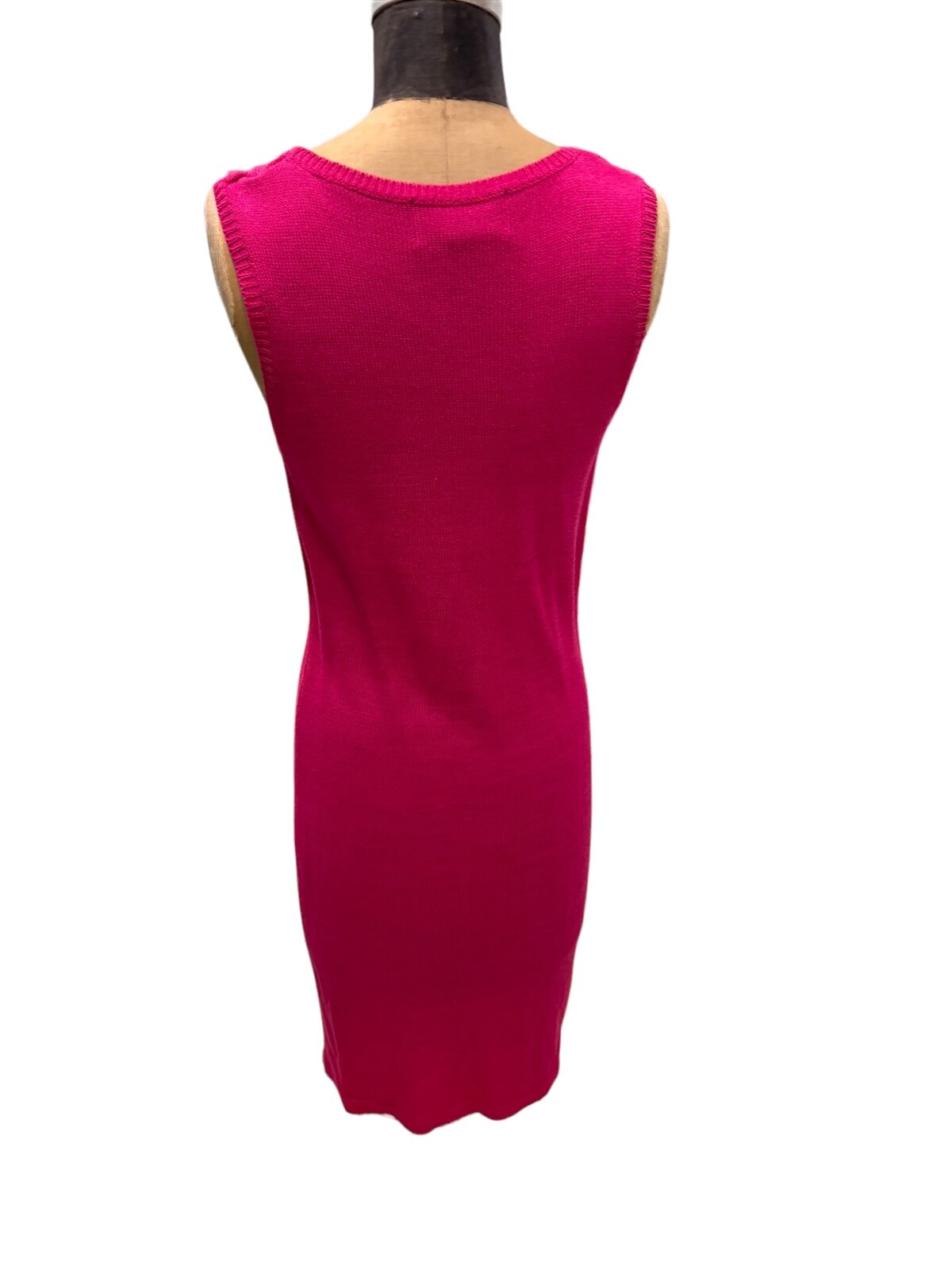 Vintage Nina Charles For Kasper ASL Pink Cotton Knit Dress Med.