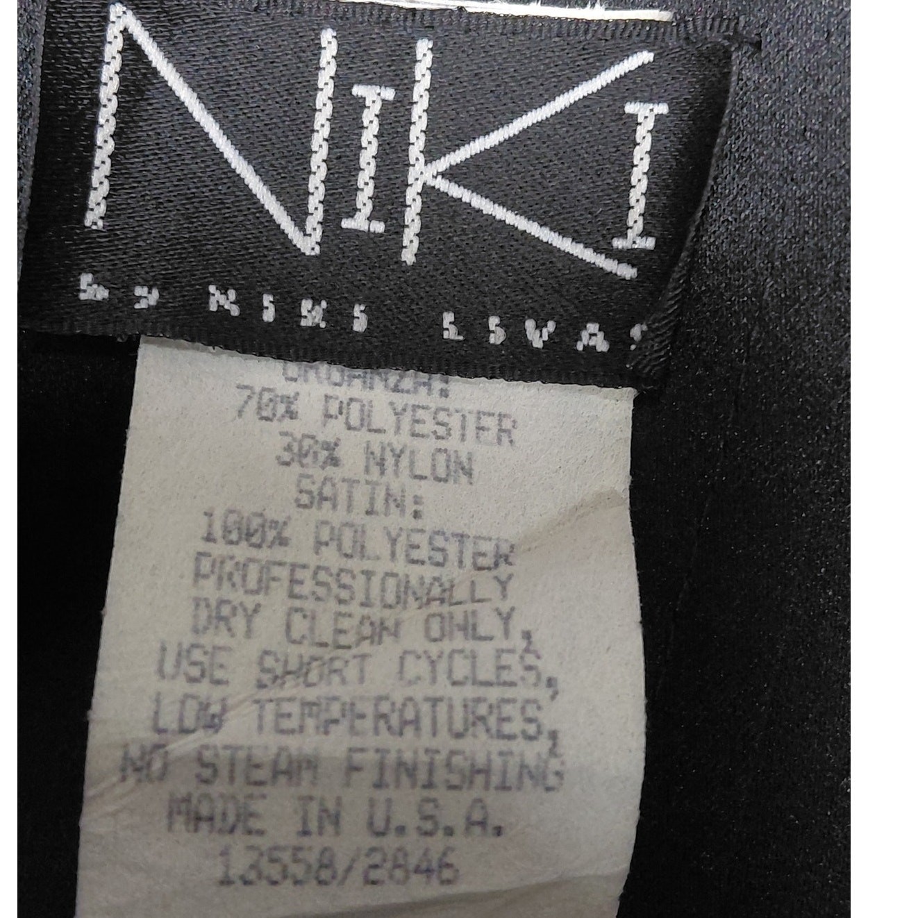 Vintage Niki Livas Made in USA Organza Gown Dress Women See Measurements