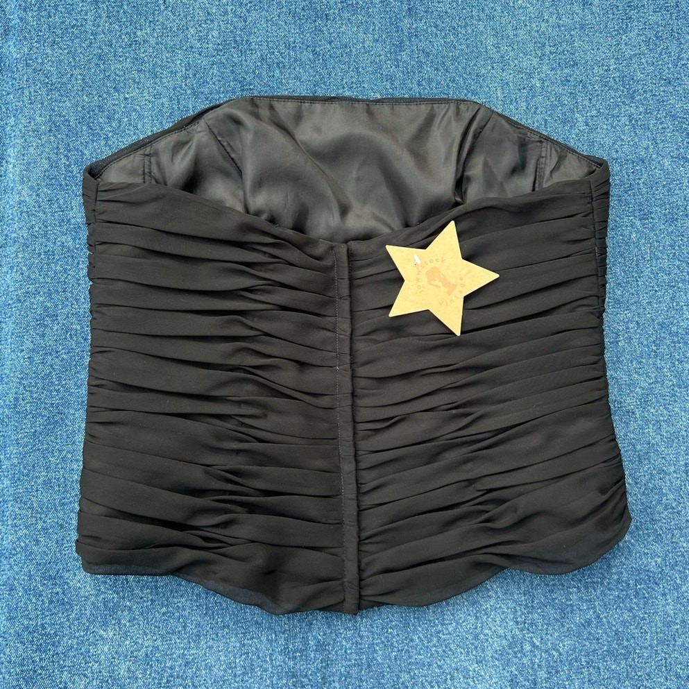 90s Impression strapless bustier corset top