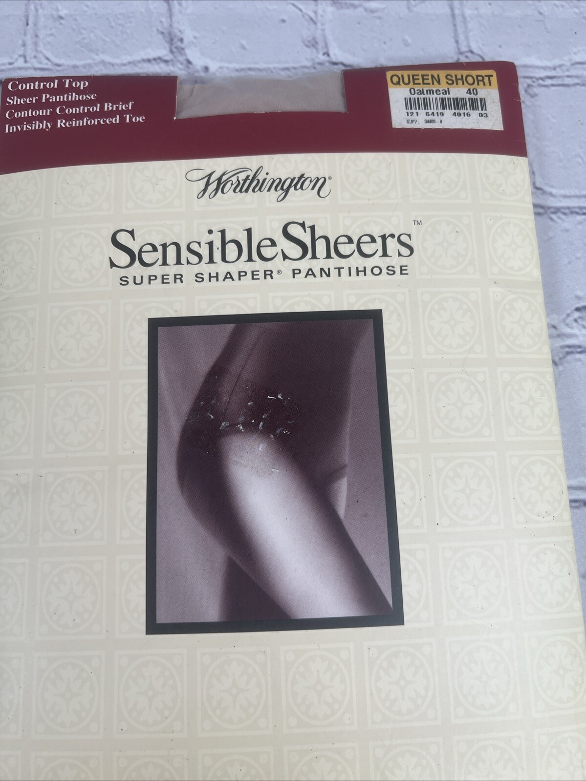 Vintage Worthington Sensible Sheers Super Shaper Nylons Pantyhose Queen Short