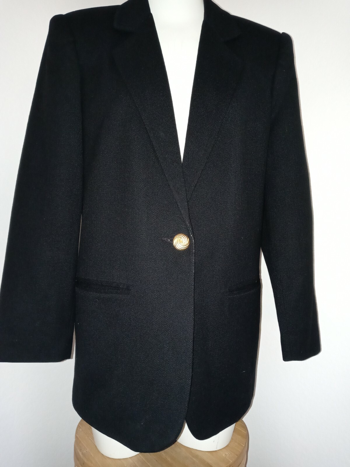 Savannah Blazer Black Vintage Sz 4 For Womens (B51)