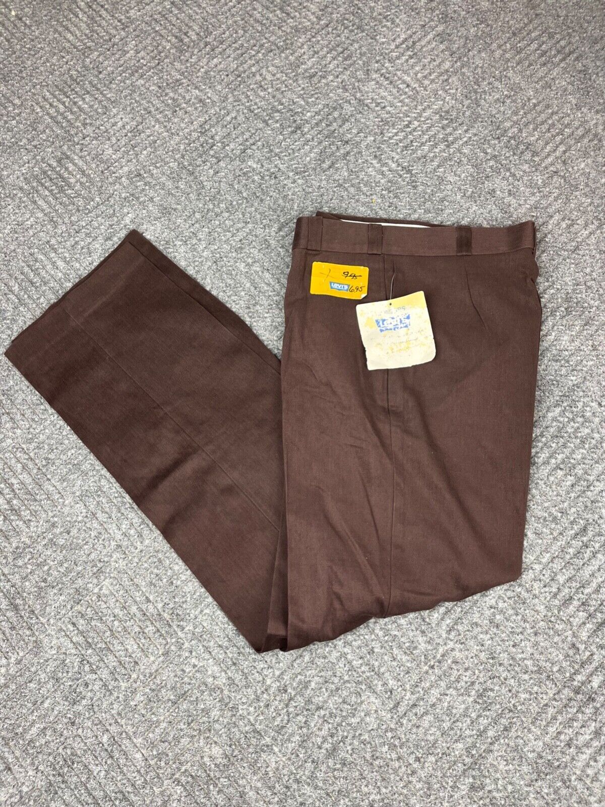 Vintage 70’s Levi’s Womenswear Slacks Size 29×34 Brown Classic Adult NOS
