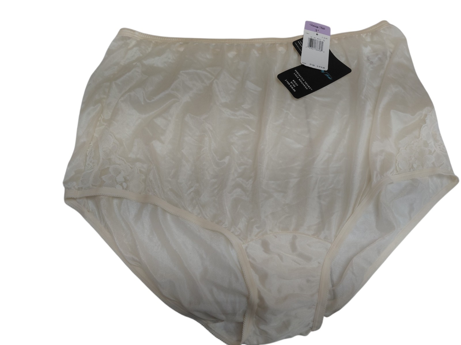 Vintage Yellow Vanity Fair Granny Brief Size 11 Laced