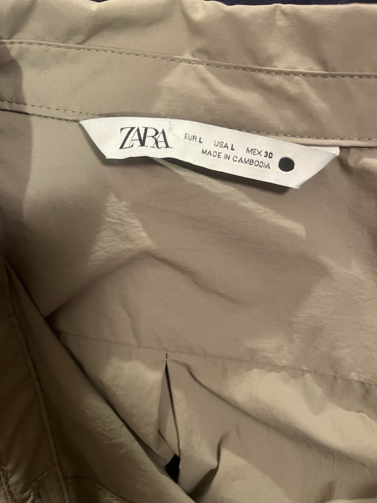 Zara Size Large Light And Airy Long Sage Green Dress
