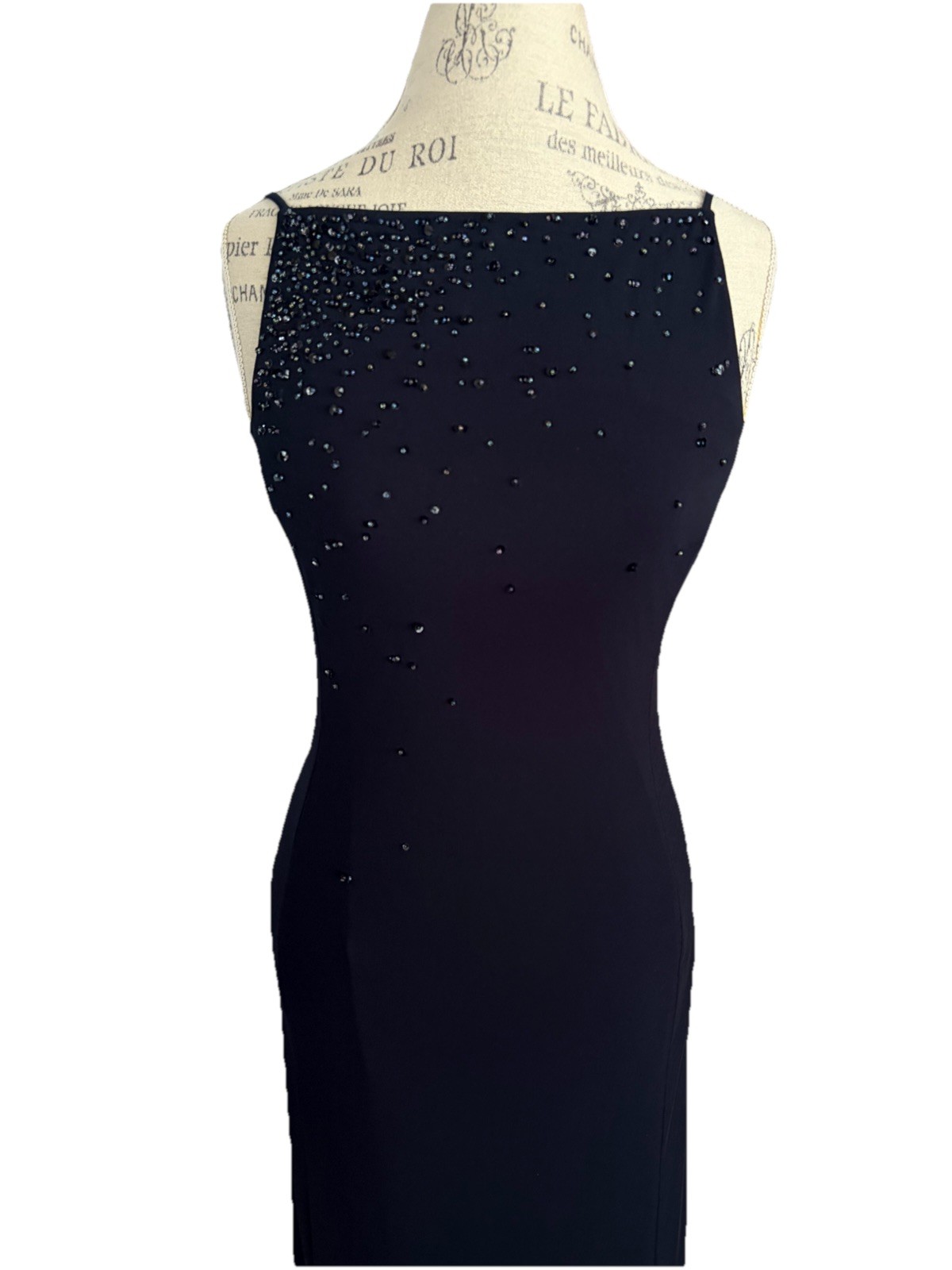 Vintage Laundry by Shelli Segal Navy Blue Maxi Evening Dress Size 6
