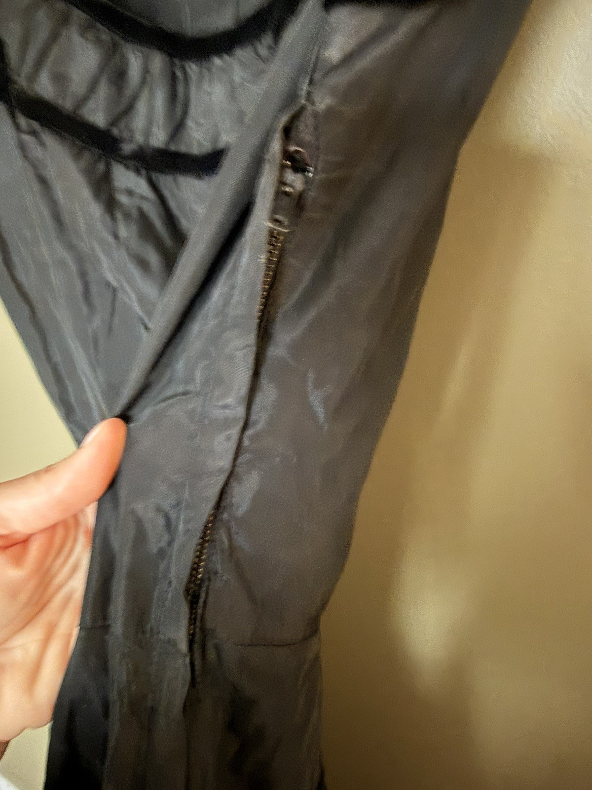Vintage 40’s Black Taffeta Cocktail Party Dress