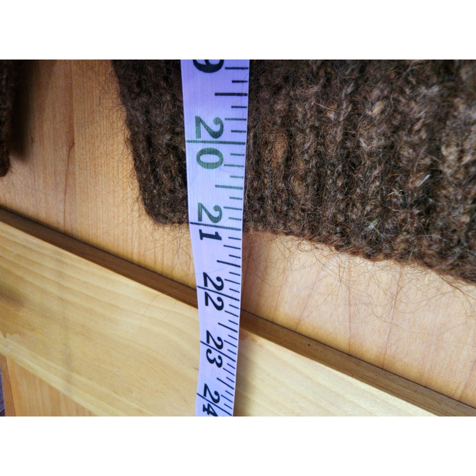 Vtg La Vicuna Small Brown Baby Alpaca Wool Fair Isle Sweater Cozy Cottagecore