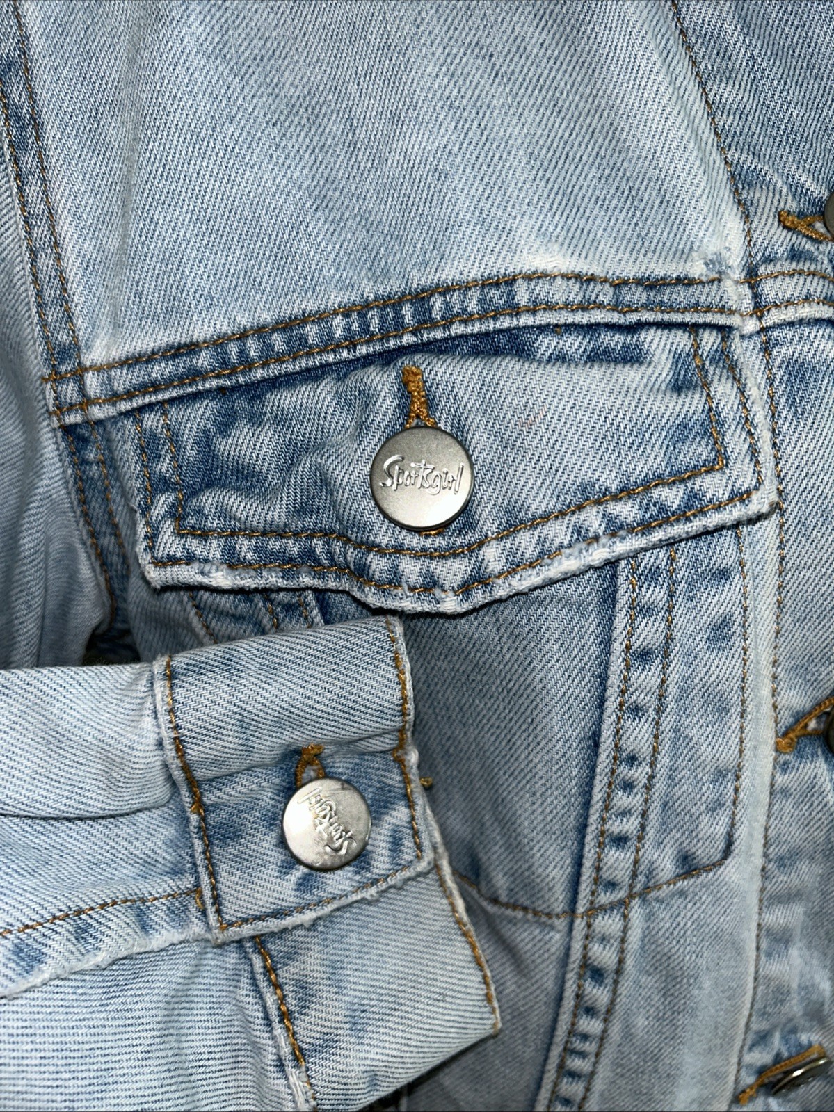 SPORTSGIRL Vintage Women’s Sz AU 8 Light Denim Jacket VGC