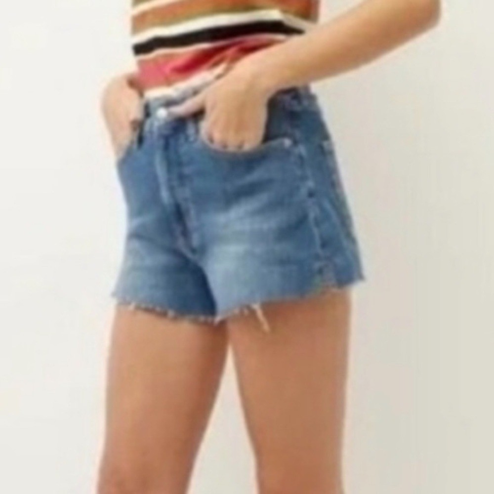 Veronica Beard Women Sz 29/8 Beacon Ranch Timmi Distressed Frayed Jean Shorts
