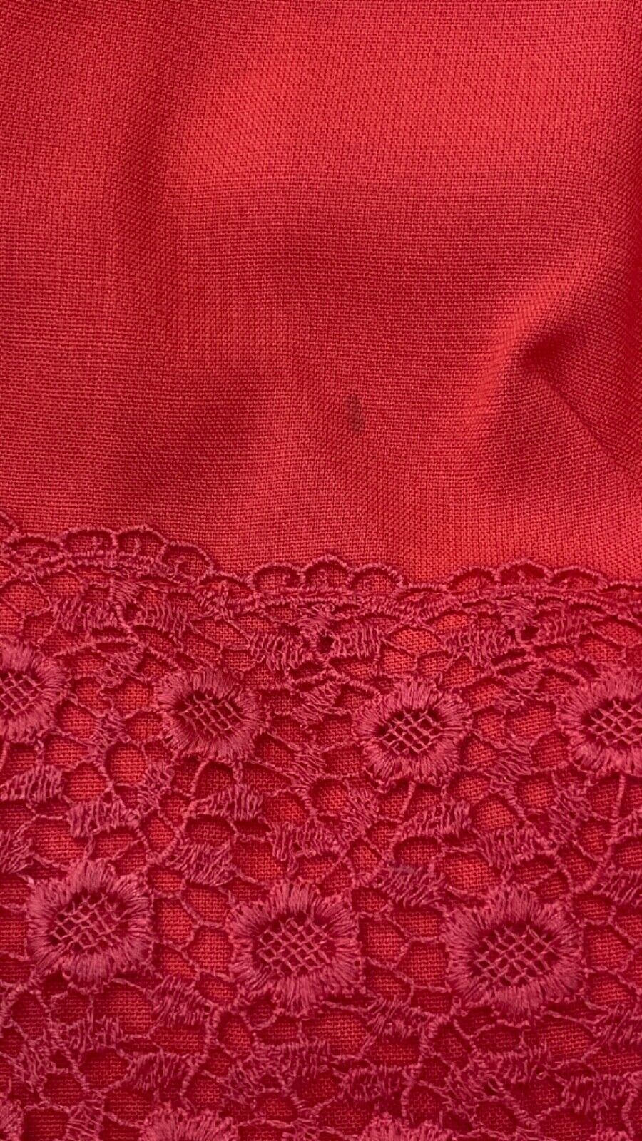 Vintage red 1950s dress set, short sleeve, sleeveless sundress bolero, pin-up XS
