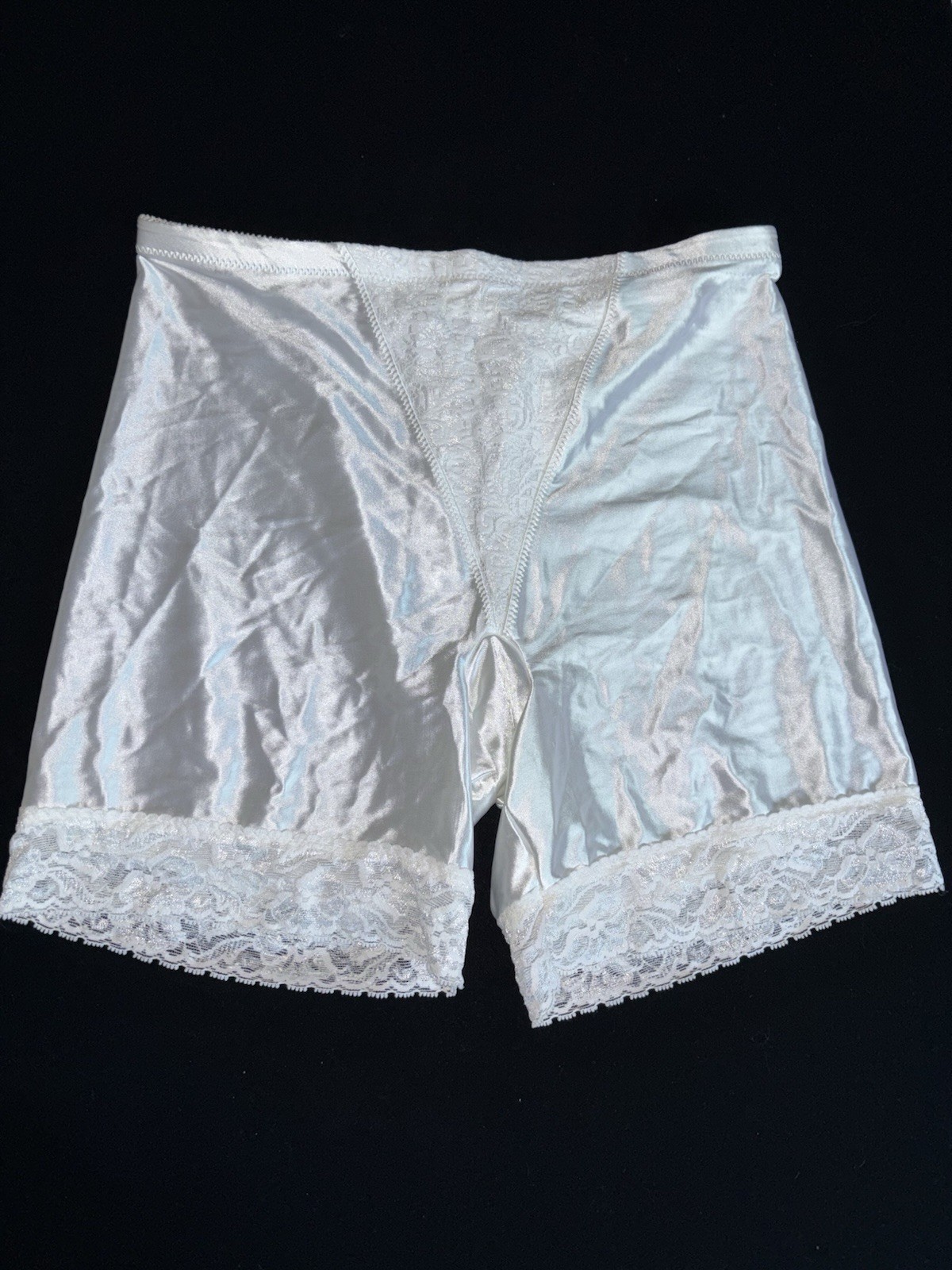 Warner’s White Second Skin Satin Sissy Panties 2xl