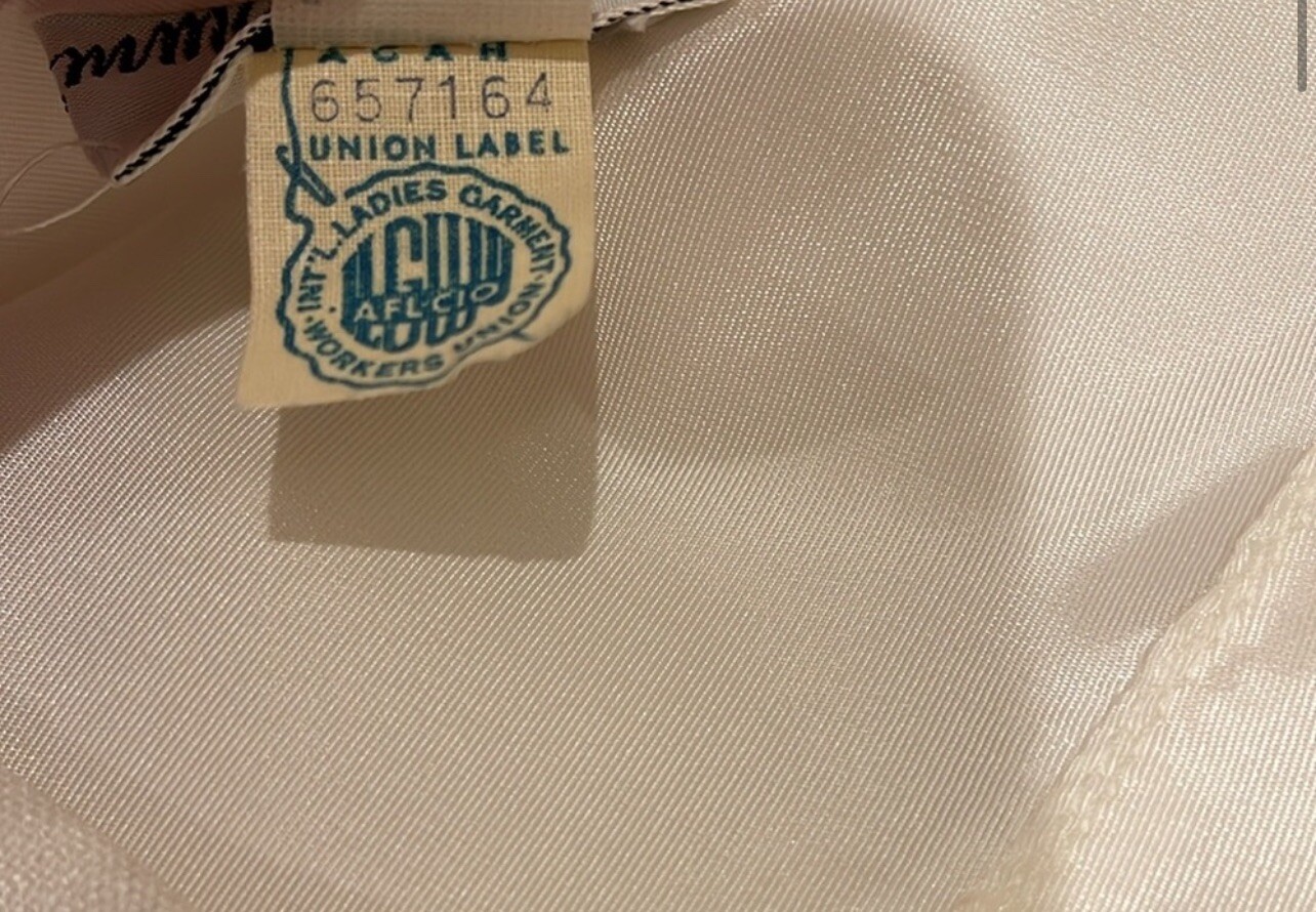 1960s Emma Domb Ivory Dress Size 13 Little Dirty