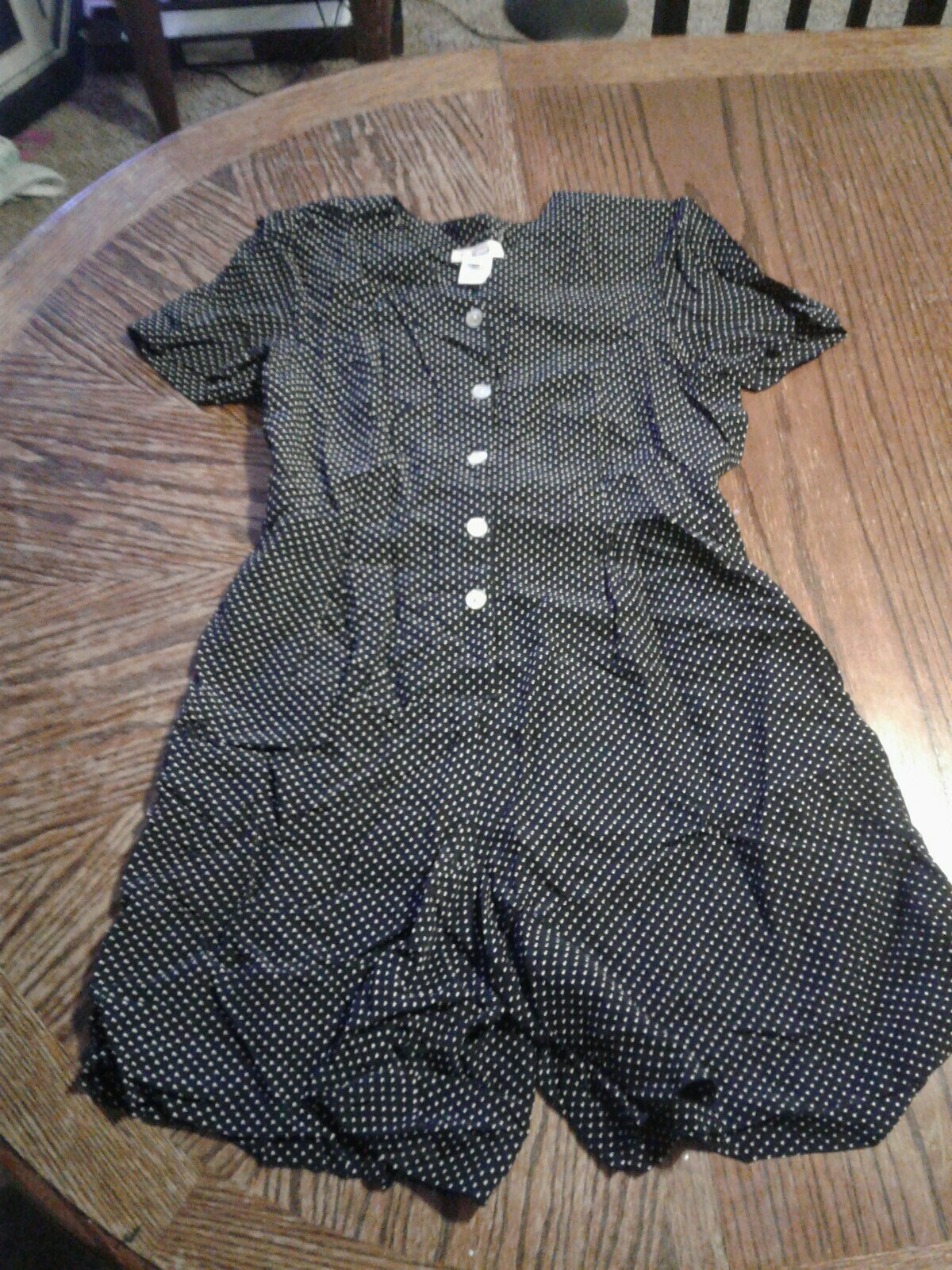 Vintage Talbots Polka Dot Dress Size 4 (cb33)
