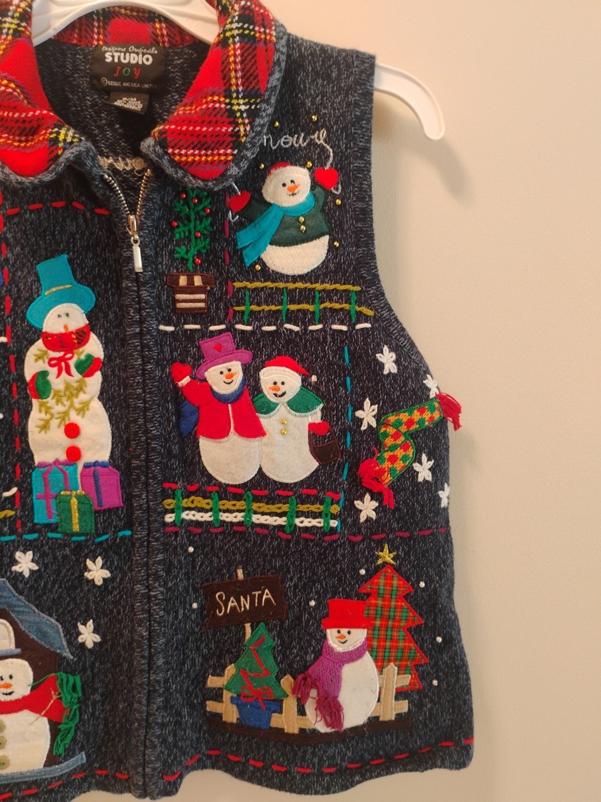 Designers Originals Studio Joy Christmas Sweater Vest Lot Of 3. Size PM. 'Ugly’