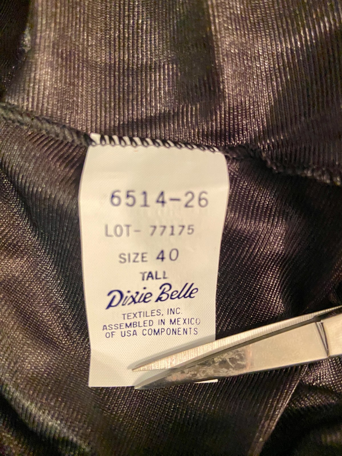 Vintage DIXIE BELLE Black Nylon Full Slip Dress Floral LACE 40 Tall EUC Coquette