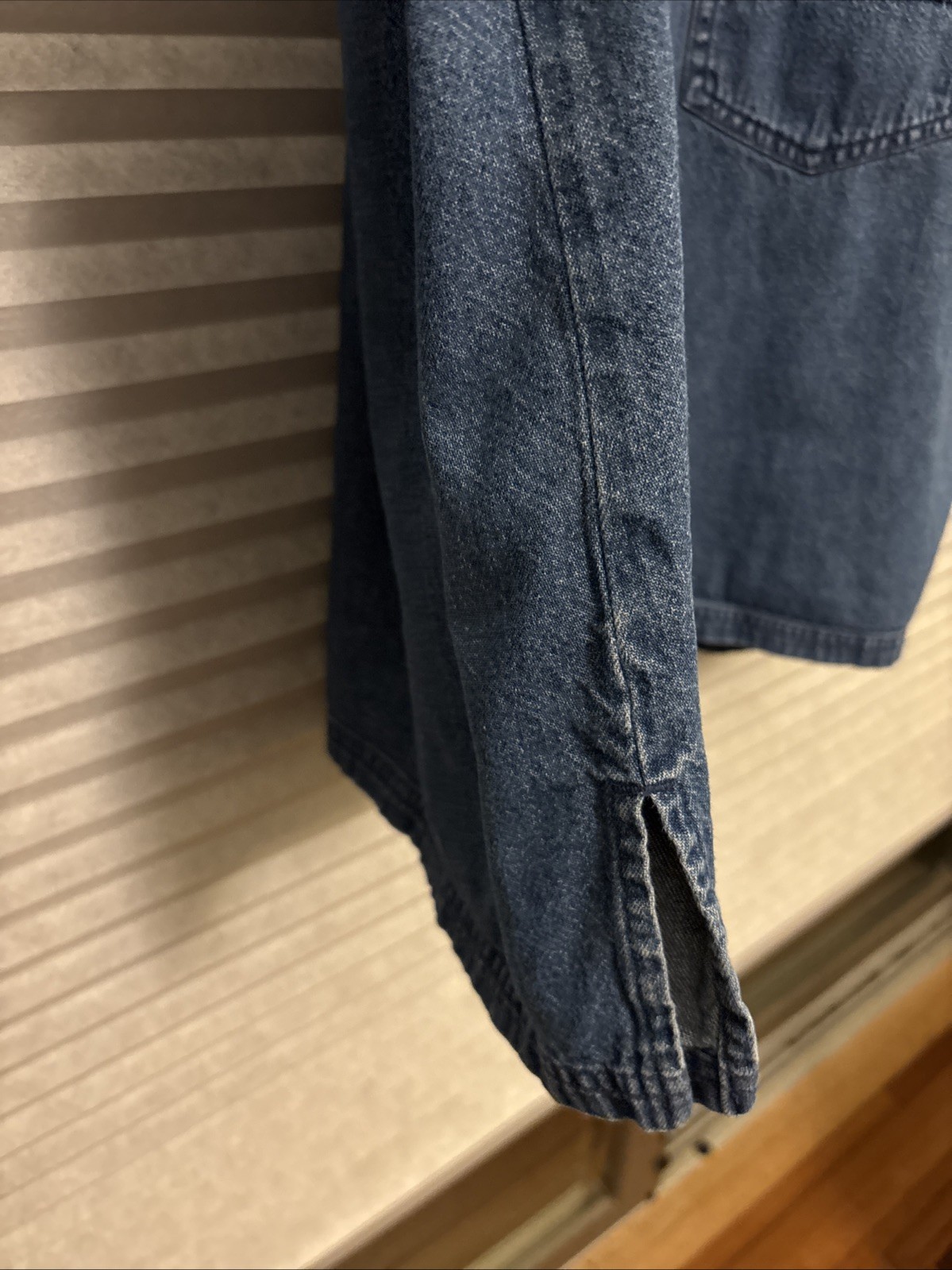 VTG 90s Erika II Blue Denim Tunic Shift Dress Cottagecore Pockets Plus 1x