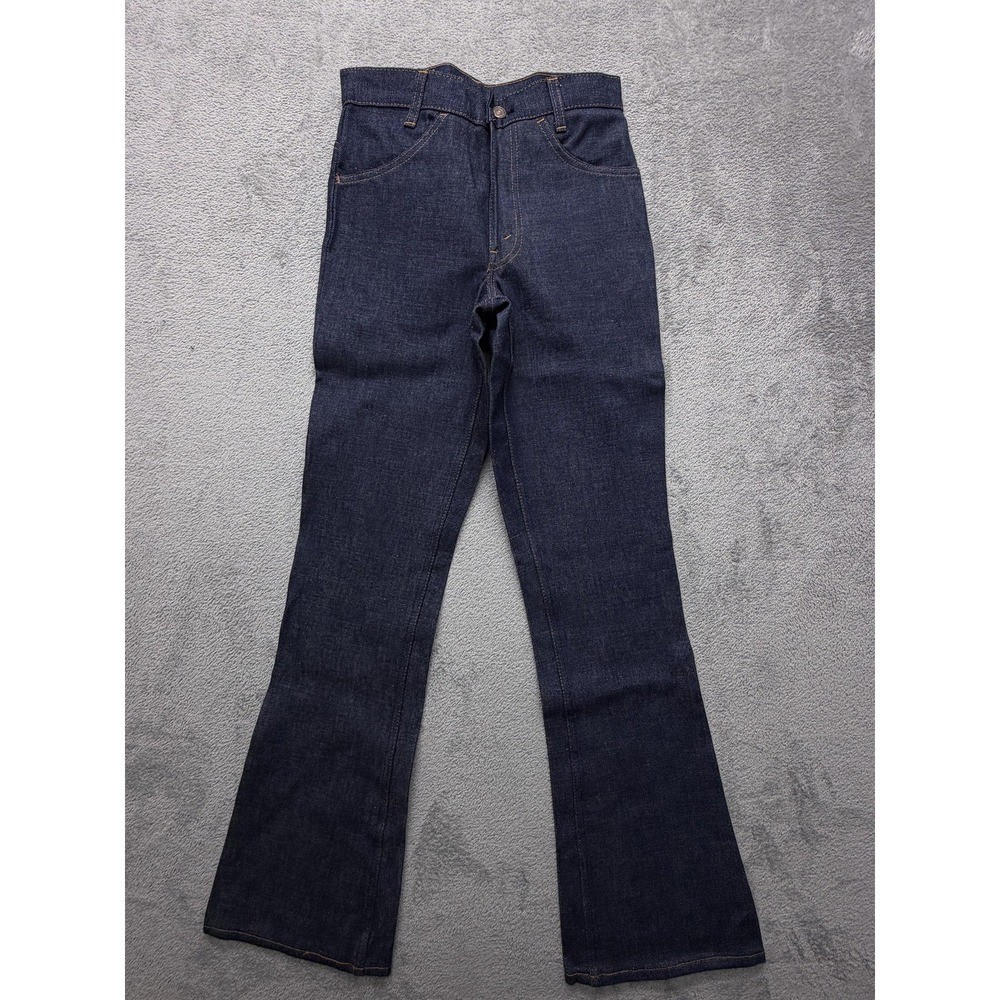 Vintage Levis 746 Bell Bottom Jeans Mens 27×32 Blue Student Flare Made USA 70s