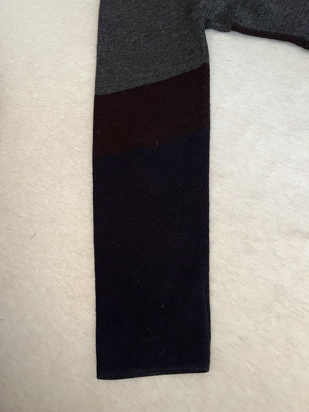 Nina Leonard Acrylic & Wool Multi-Colored Long Form Fitting Dress Size Large