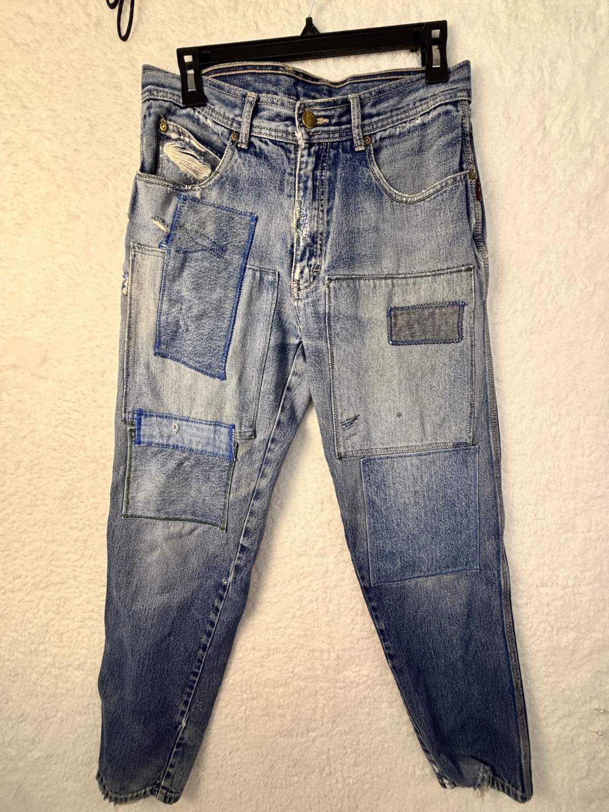 Vintage 80s/90s Lucky Star, True Taper, Patchwork Women ‘s Jeans- 30×27.