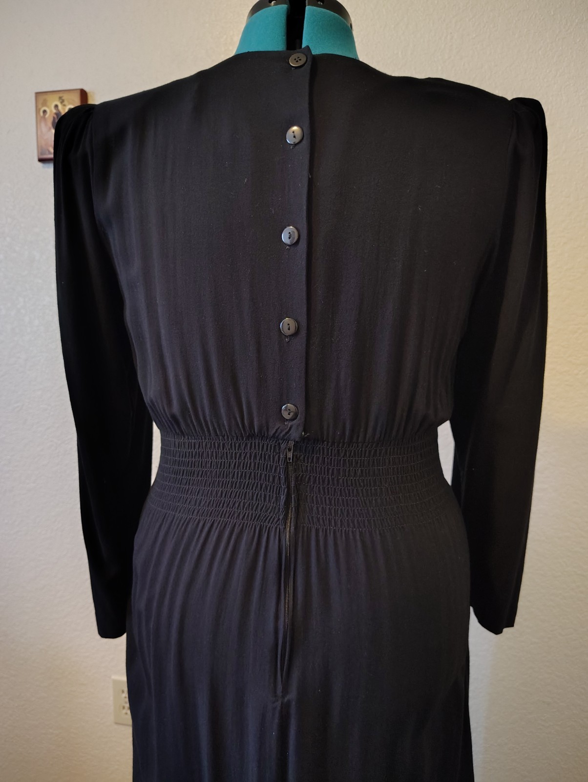 Vintage 1990’s MHM Melissa Harper black dress Ladies size 14