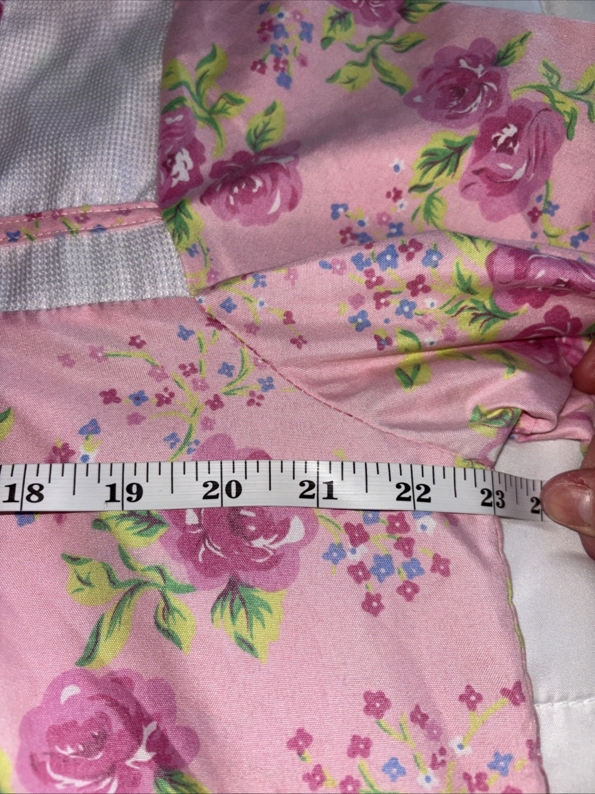 Vintage Casual Nights Pink Floral Zip Front House Coat Dress Nightgown XL