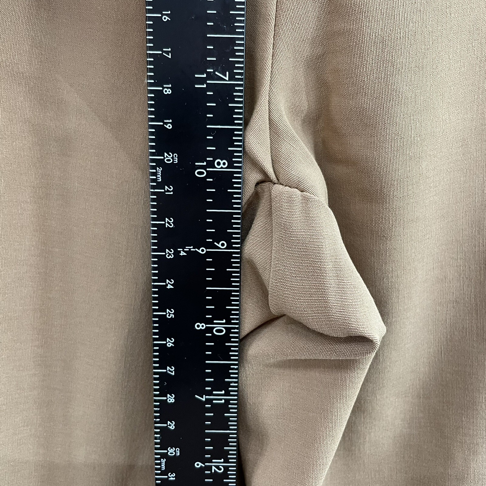 90s Vintage Dress Pants 4 6 Petite Short Tan Khaki Low Rise Corpcore Trousers