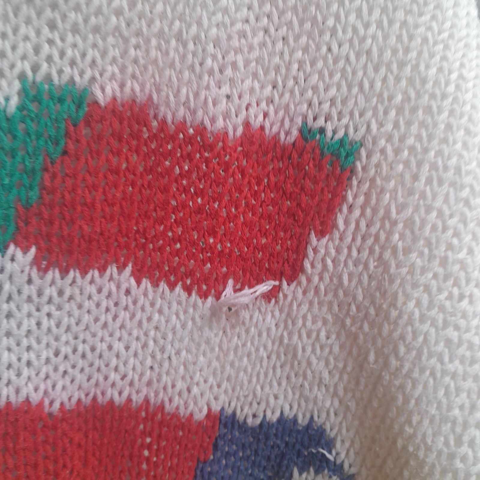 ​Vintage 80s Honors Novelty Knit Sweater, Beach Scene, Intarsia, Sun Ocean Chair