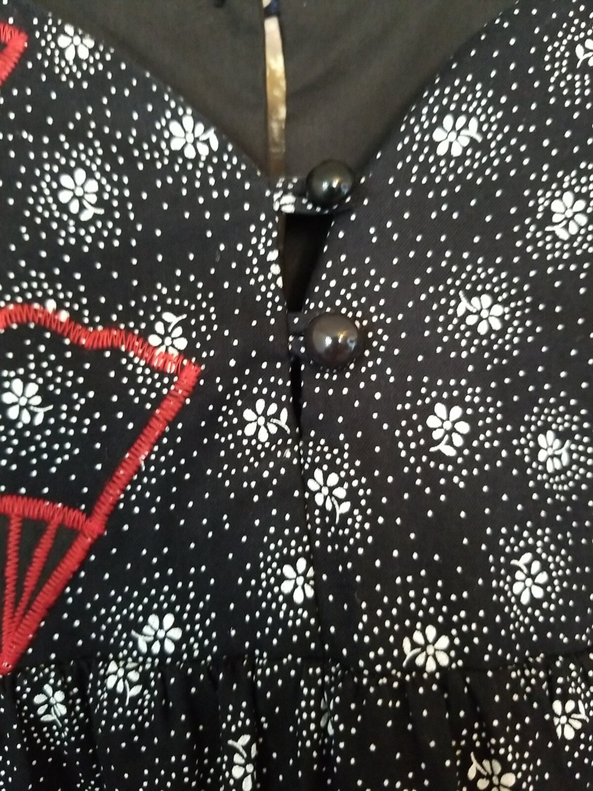 Carol Bennett Liberty House Hawaii Muu Muu Women’s Dress Size S Black Vintage