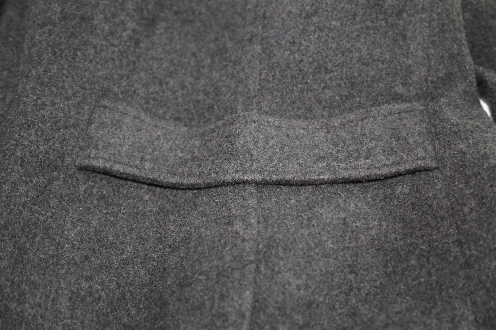 Authentic SELFISH POT vintage long wool coat Classic EUC Gray