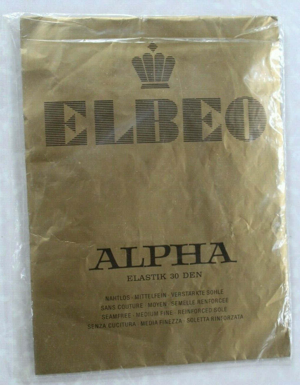 VINTAGE ELBEO ALPHA SEAMFREE MEDIUM FINE REINFORCED SOUL BEIGE 100% POLYAMIDE PR