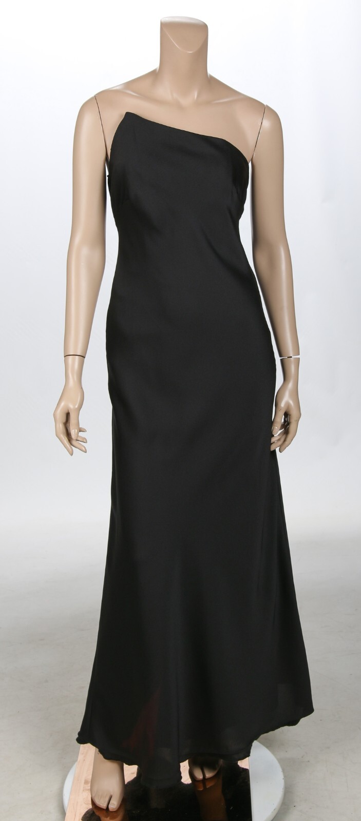Laundry Vintage 90s 00s Y2K Black Strapless Sexy Party Prom Dress sz 4