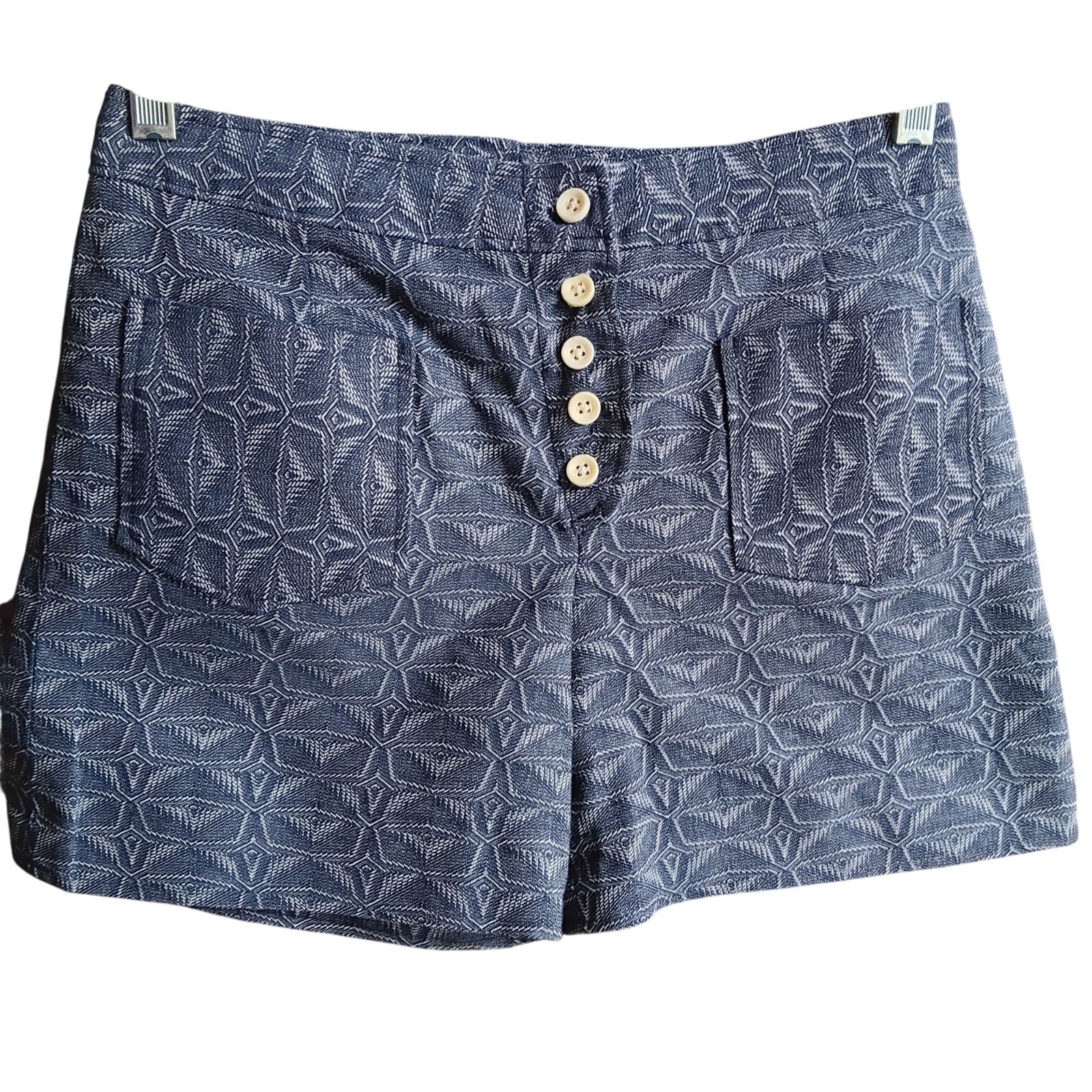 27W True Vintage Hippy Shorts 1960’s Geometric Mod Buttonfly 1OF1 Handmade