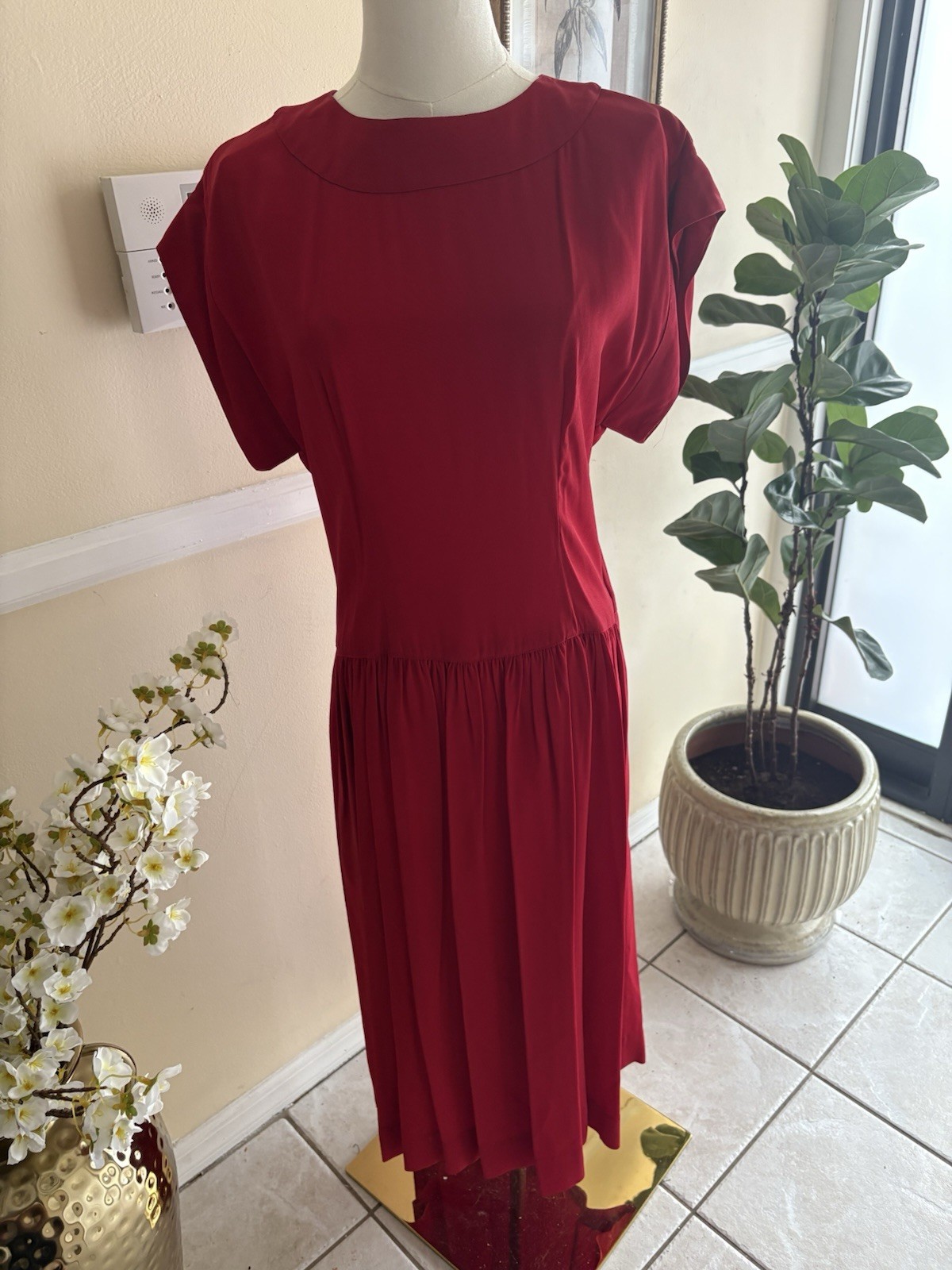 Albert Nipon Vintage Red Dress