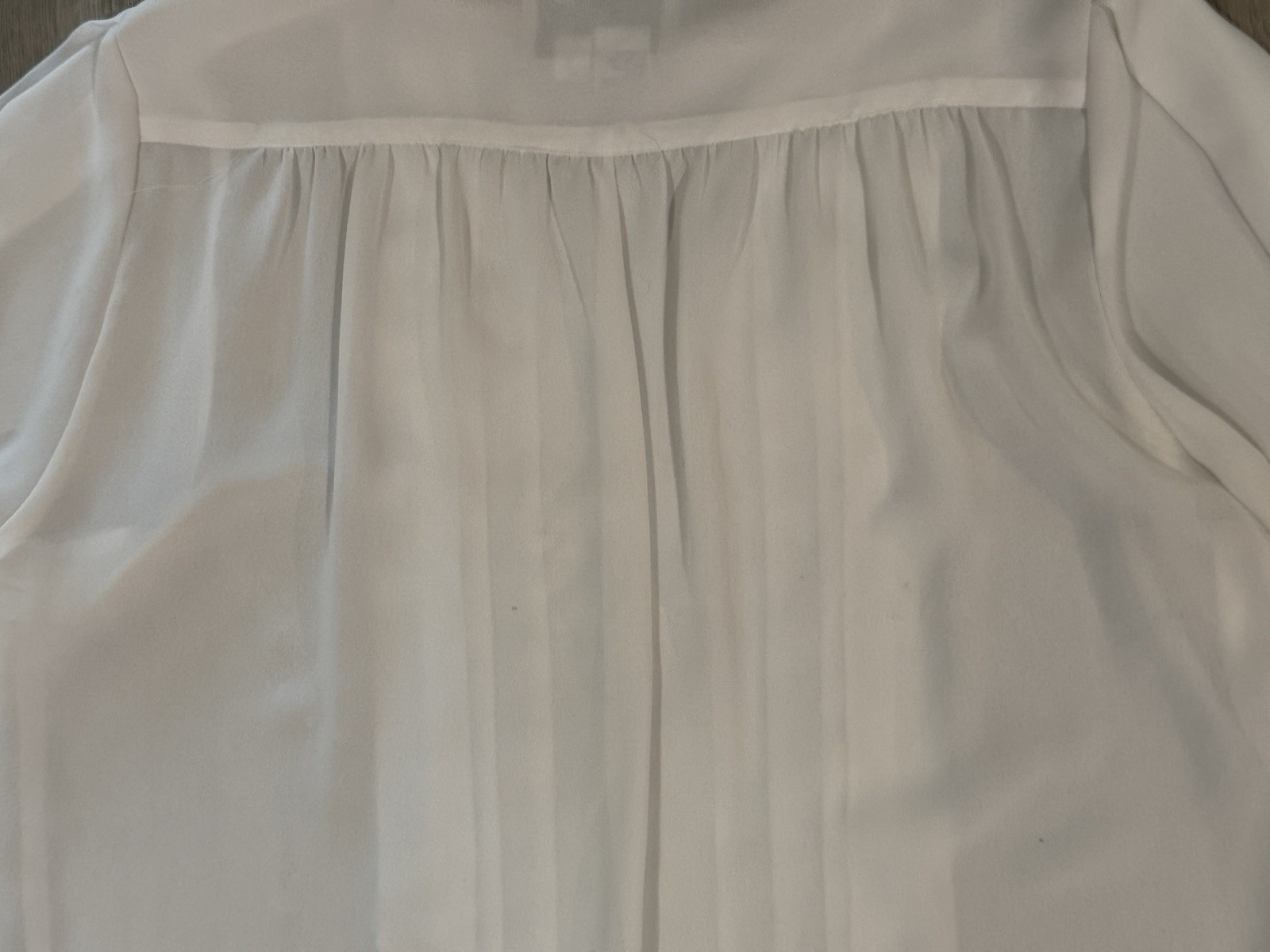 Vintage Josephine White Longsleeved Secretary Blouse Womens Sz 12 Office Dressy