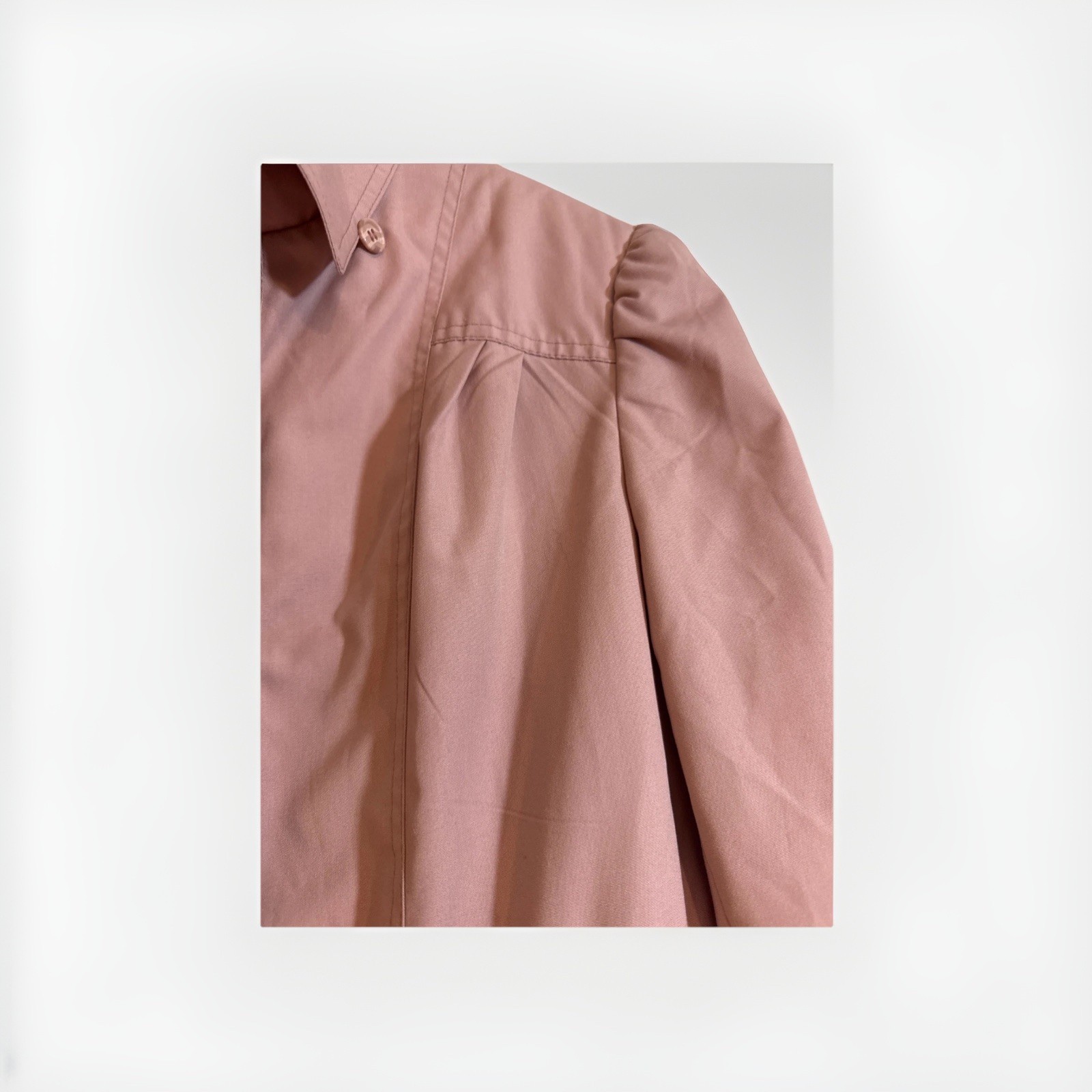 Vintage Windy Weather Dusty Rose Trench Coat Women’s M Pink Belted NWOT