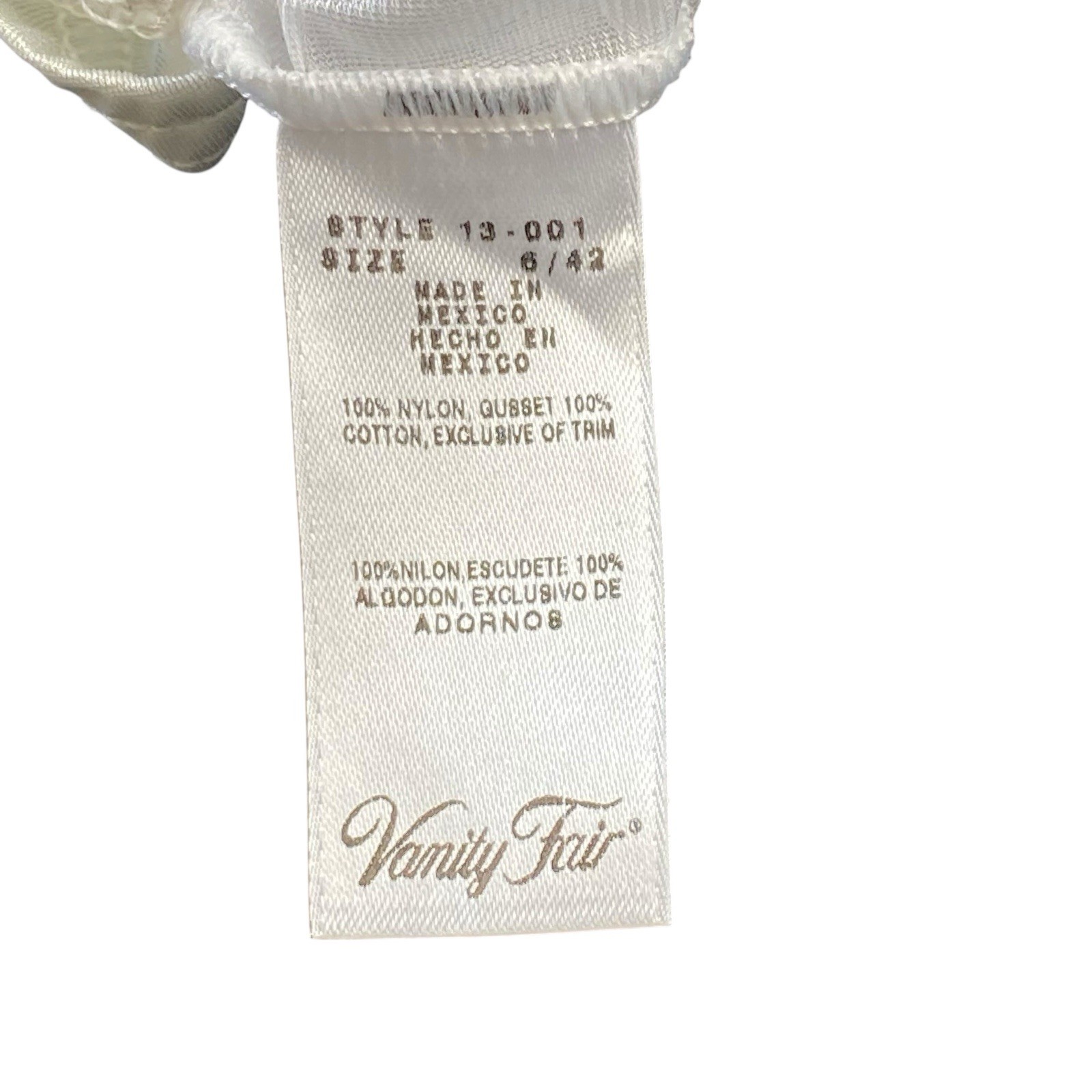 5 Pr NWT Vanity Fair Size 6 High Waist White Silky Nylon Panties Lace Panels VTG