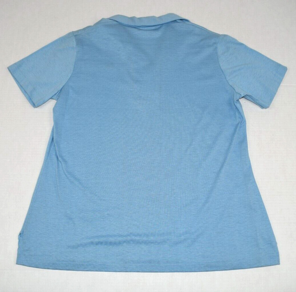 Penguin Shirt VTG Womens Grand Slam Munsingwear Size XL 80s Baby Blue Made USA