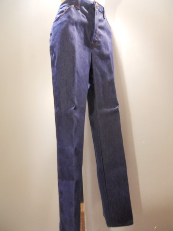 Nos 60s 70s Sears JTF Blue Jeans Pants High Waist Rockabilly Boho Mod Vintage 14