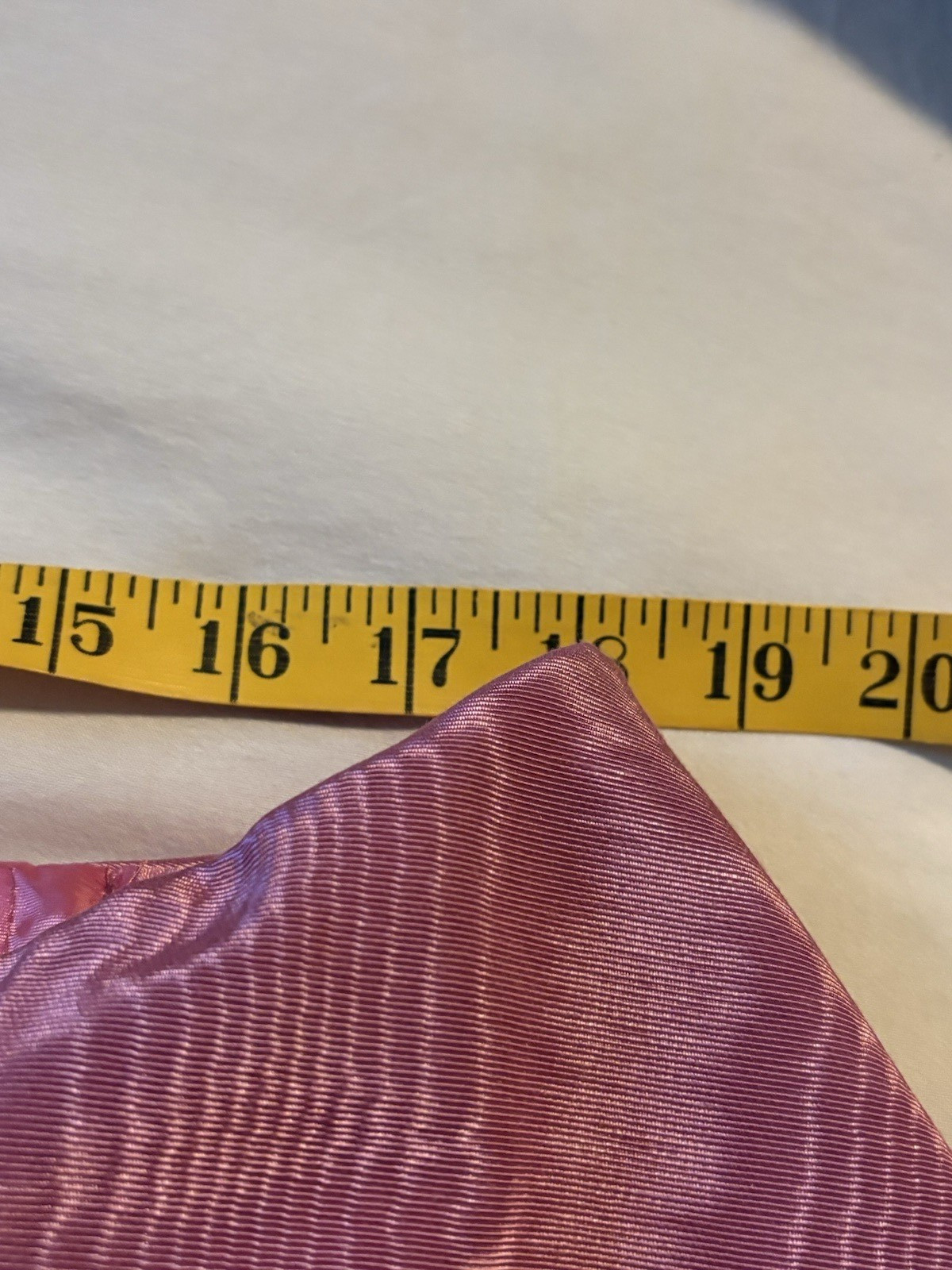Vtg Handmade Rose Pink Moire Taffeta Dress 80s Basque Waist Rosette Prom Small