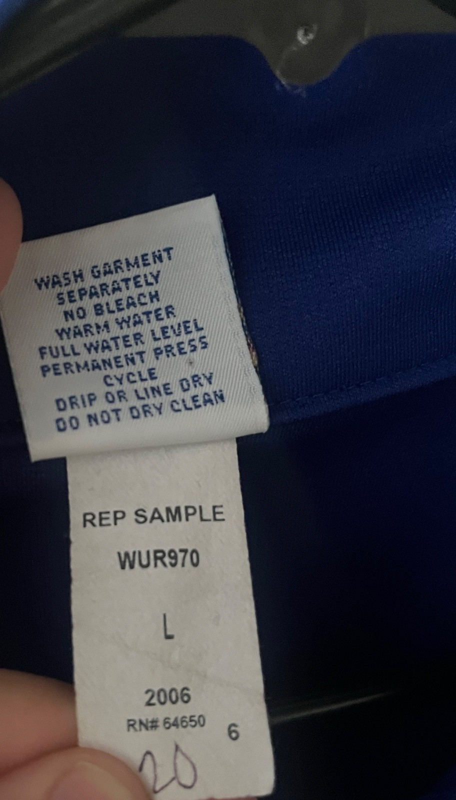 Vintage Varsity Spirit Fashions Cheer Jacket Blue Full Zip USA Made Size L