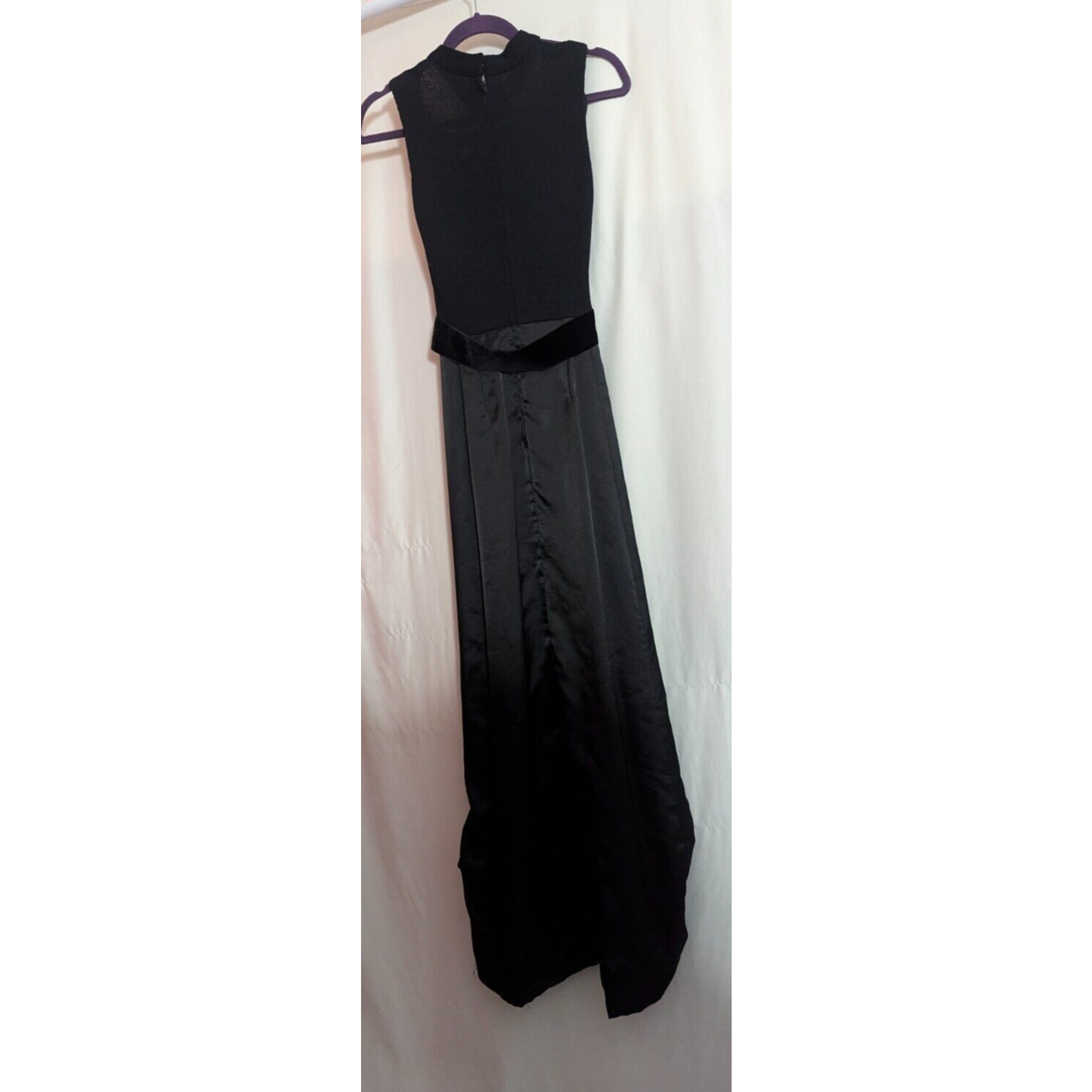 Vtg Pat Sandler Black Formal Edwardian Maxi Dress Size 6 *READ T1 Gothic Formal