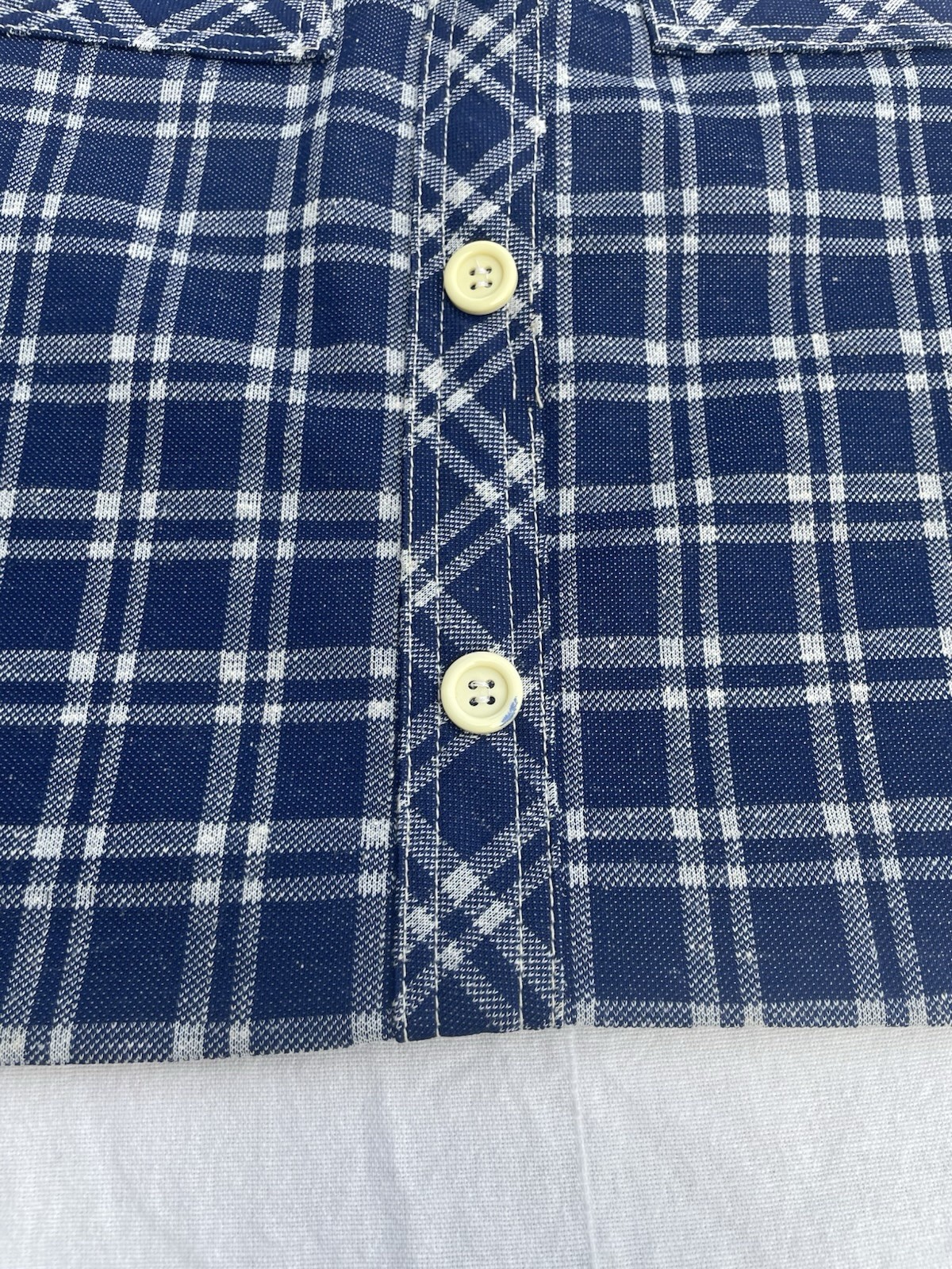 Vintage Blue White Preppy A line Midi Skirt 1960s Mod John Meyer Women’s 10