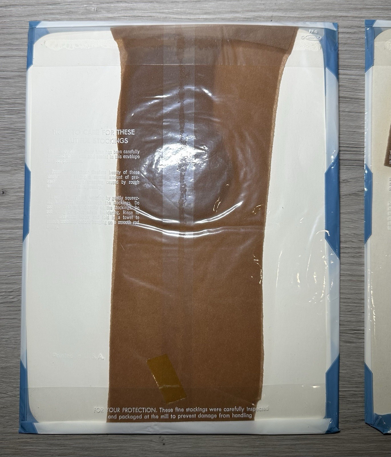 Vtg 60s 70s CANTRECE II Seamless Nylon Stockings Exquisite Hosiery Dusk Brown 10