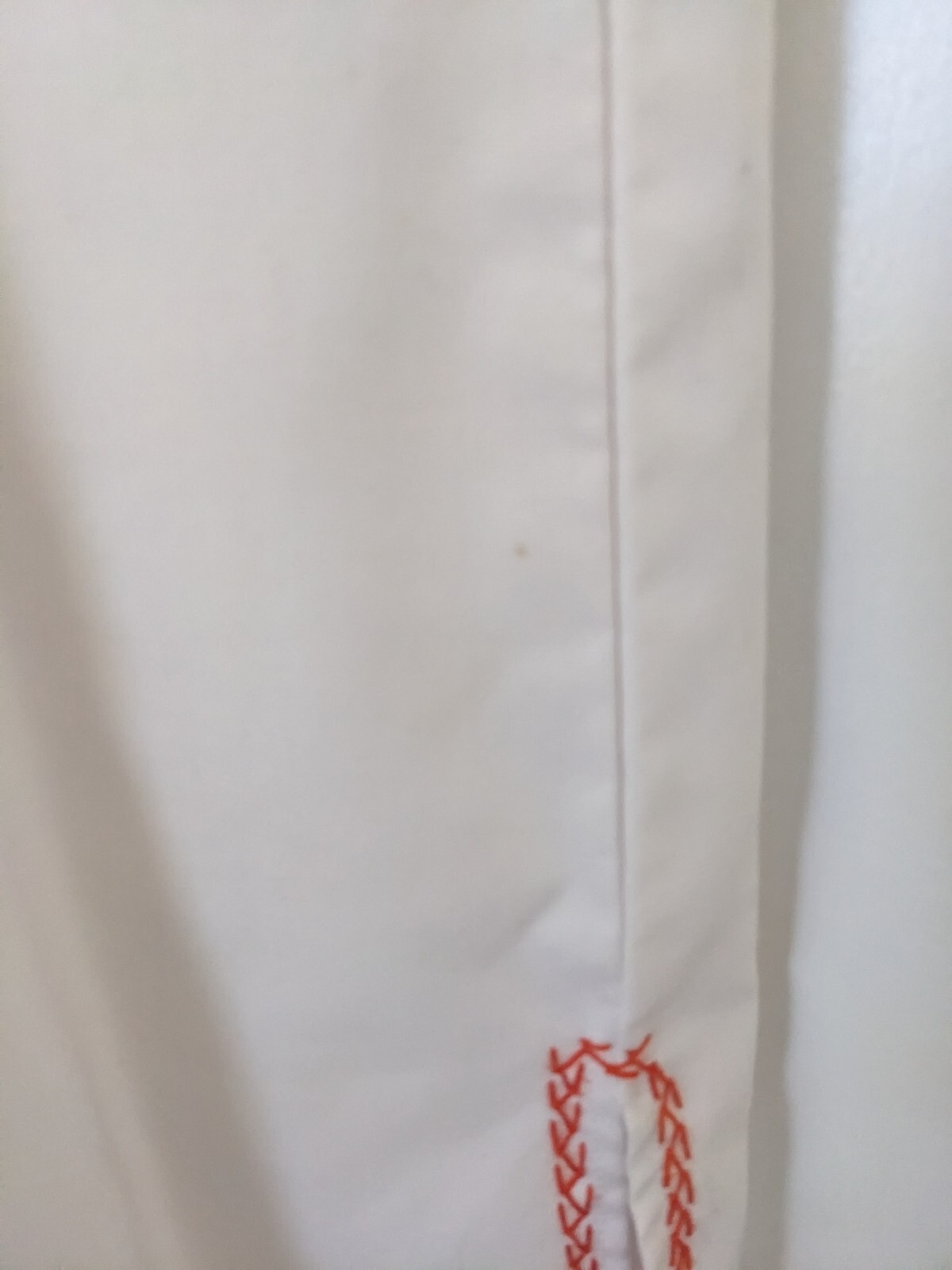 True Vintage Ethnic Hand Embroidered Floral White Tunic Maxi Dress Metal Zipper